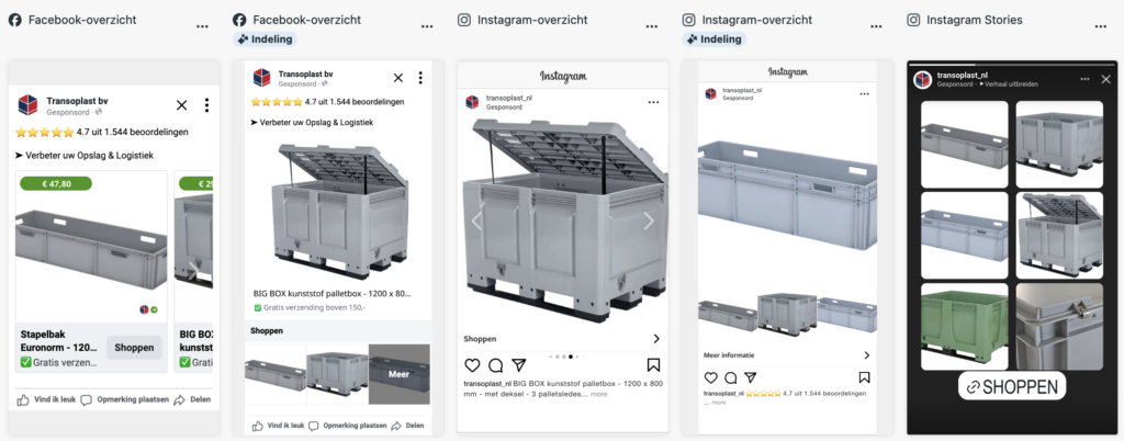 Meta ads Dynamic product