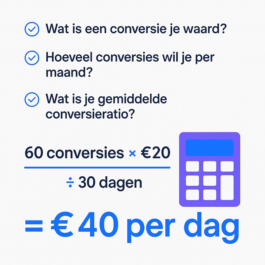 Dagbudget bepalen