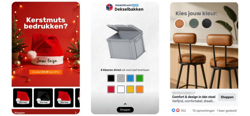 Social ads vacature creatives